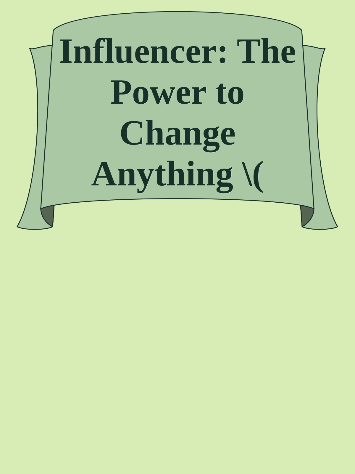 Influencer: The Power to Change Anything \( PDFDrive.com \).epub ebook cover