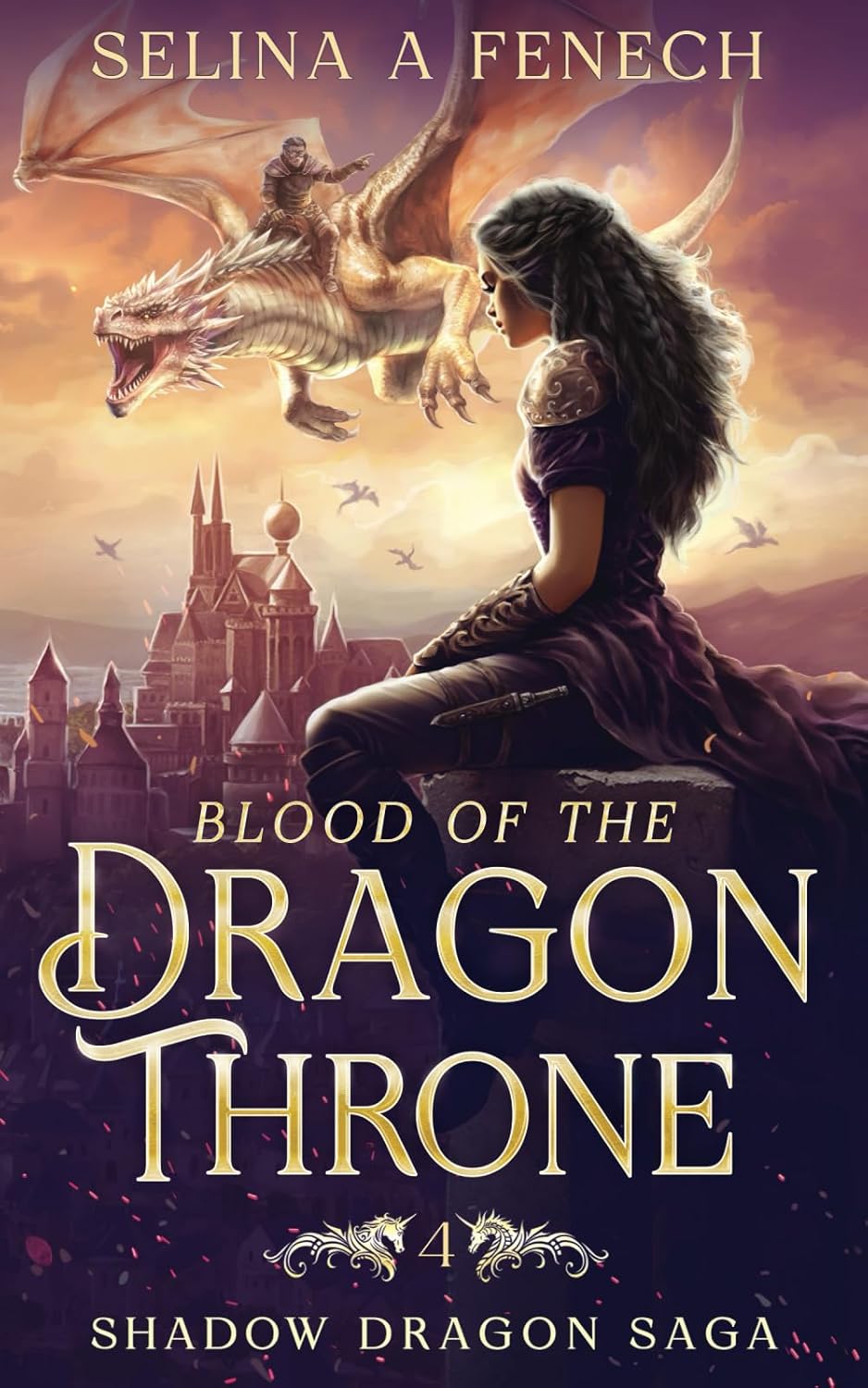 Shadow Dragon Saga #04 - Blood of the Dragon Throne ebook cover