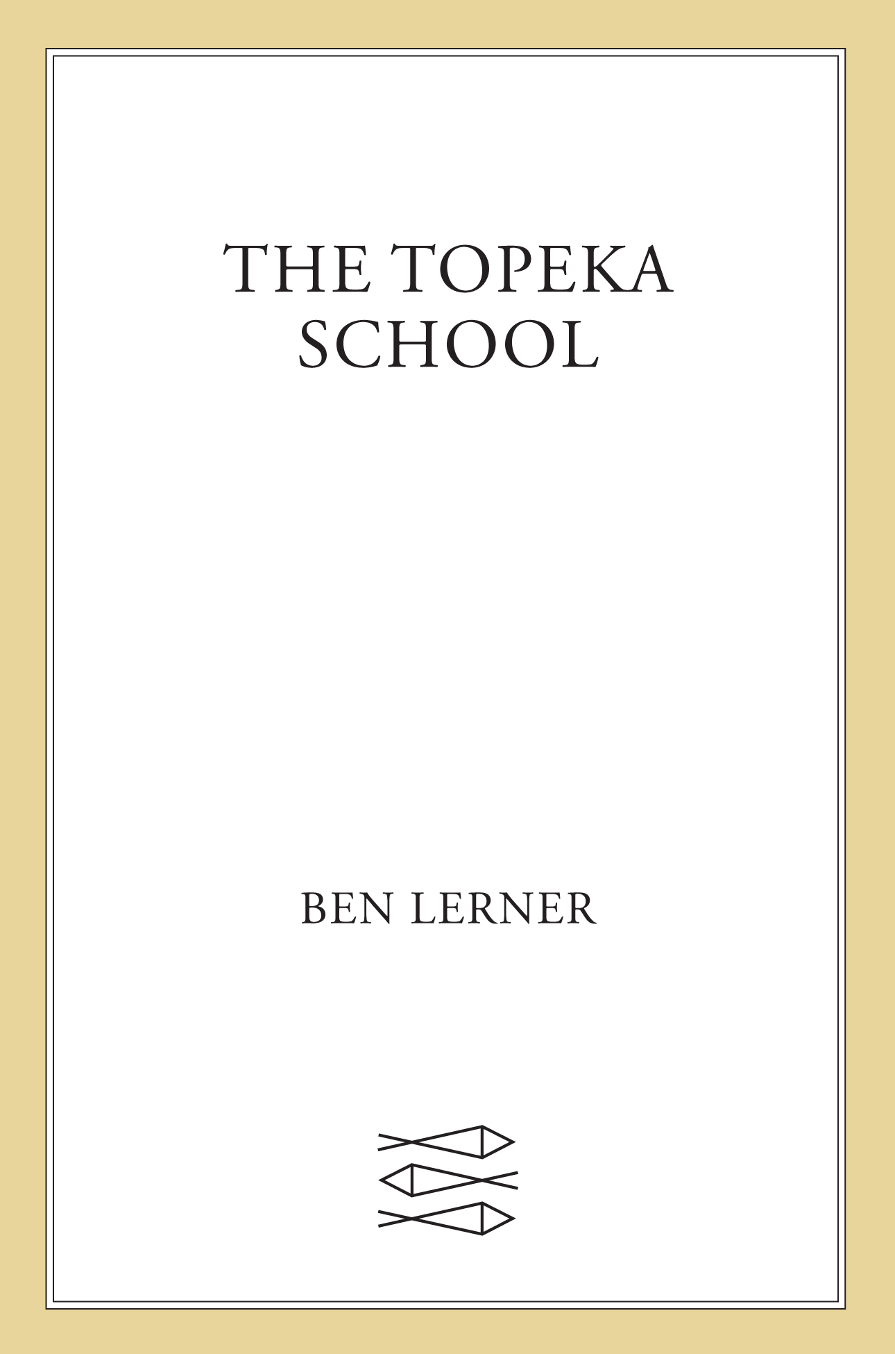 The Topeka School ebook cover
