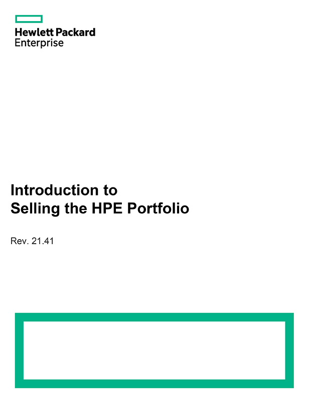 Introduction to Selling the HPE Portfolio ebook cover