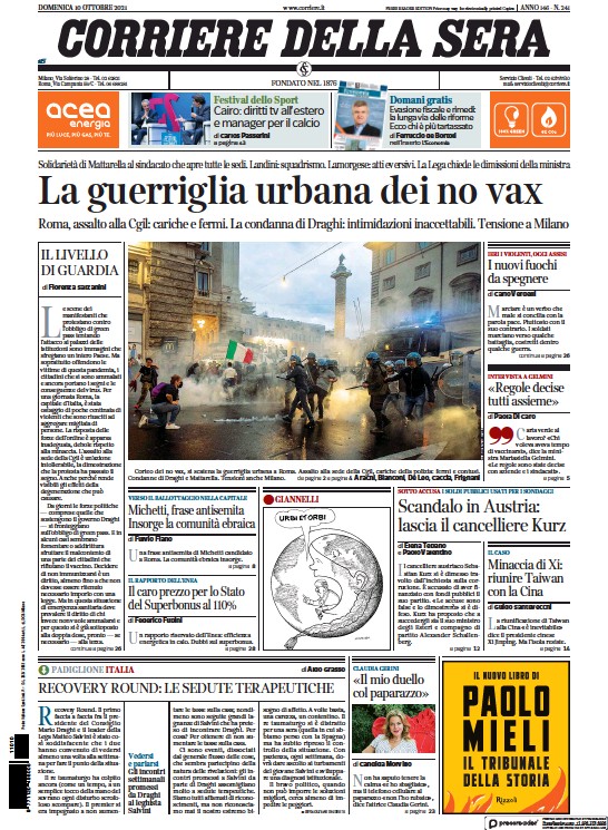 Corriere della Sera  (10 Oct 2021) ebook cover