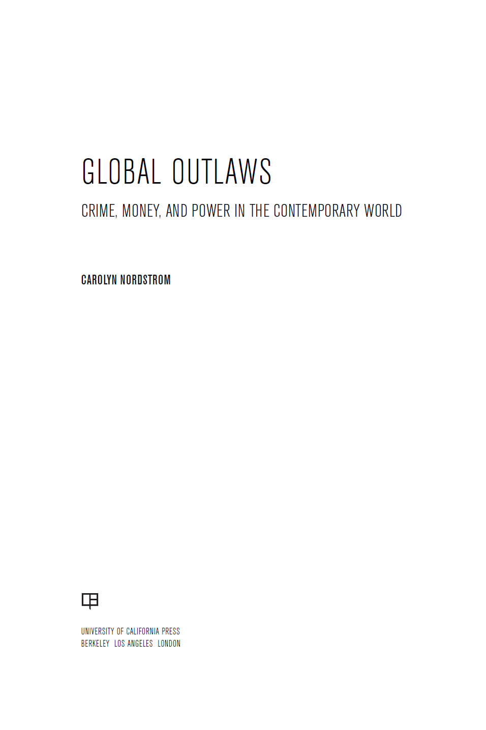 Global Outlaws ebook cover