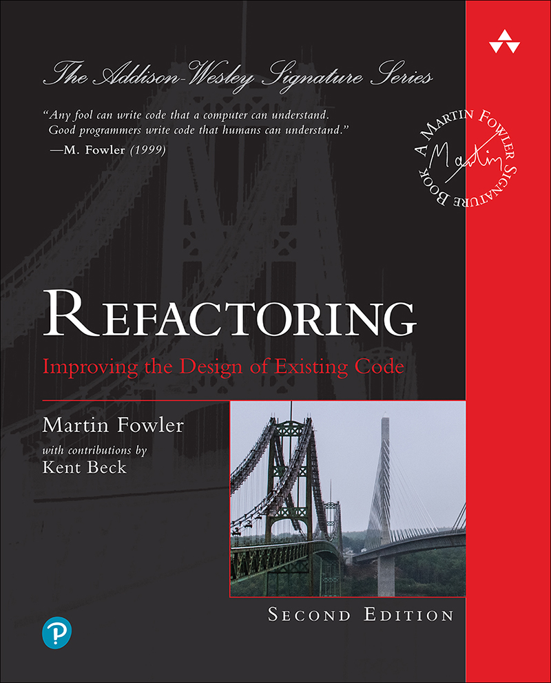 Refactoring: Improving the Design of Existing Code, Second Edition (Garner McCloud's Library) ebook cover