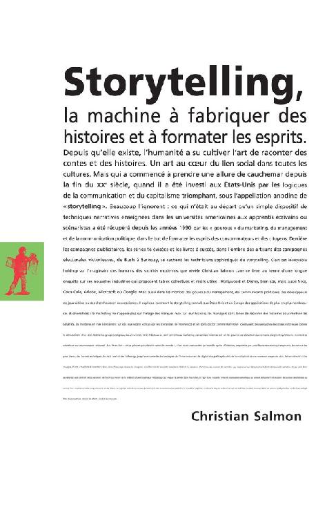 Storytelling (POCHES ESSAIS) (French Edition) ebook cover