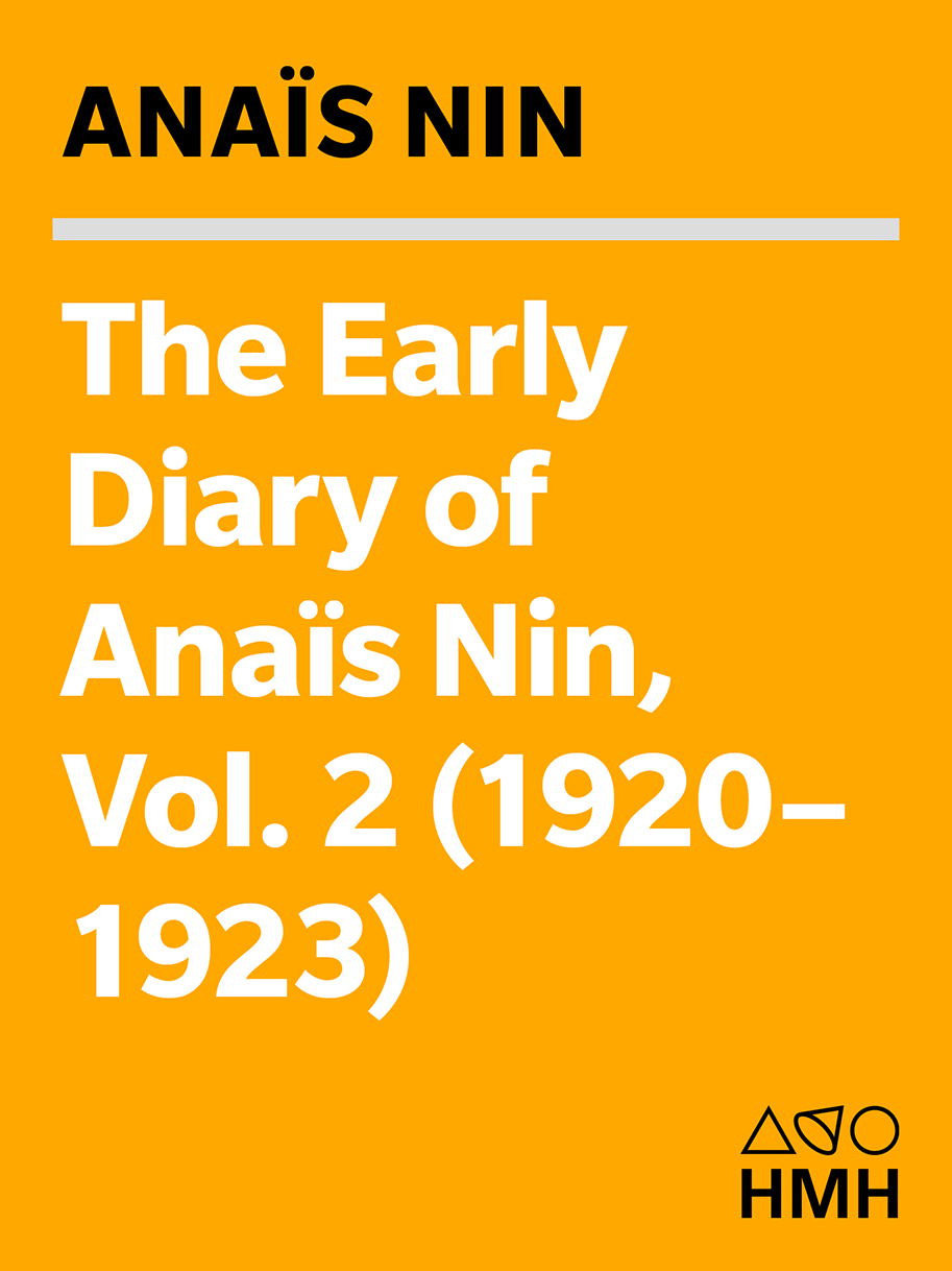 The Early Diary of Ana&Atilde;&macr;s Nin, Volume 2 (1920-1923) ebook cover