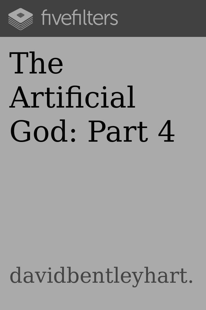 The Artificial God: Part 4 ebook cover