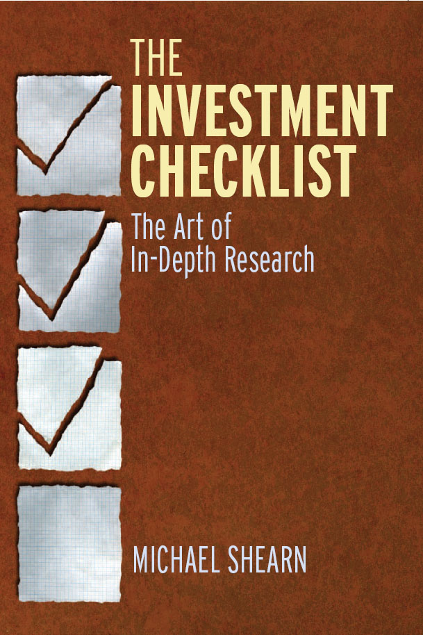 The Investment Checklist ebook cover