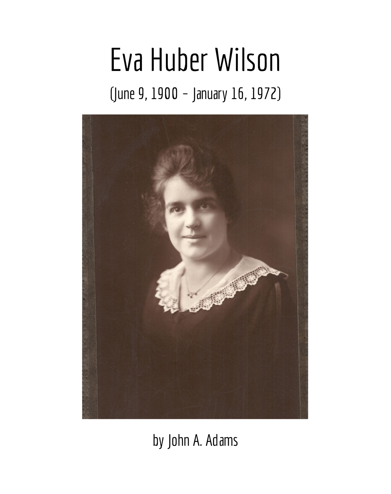 Eva Huber Wilson ebook cover