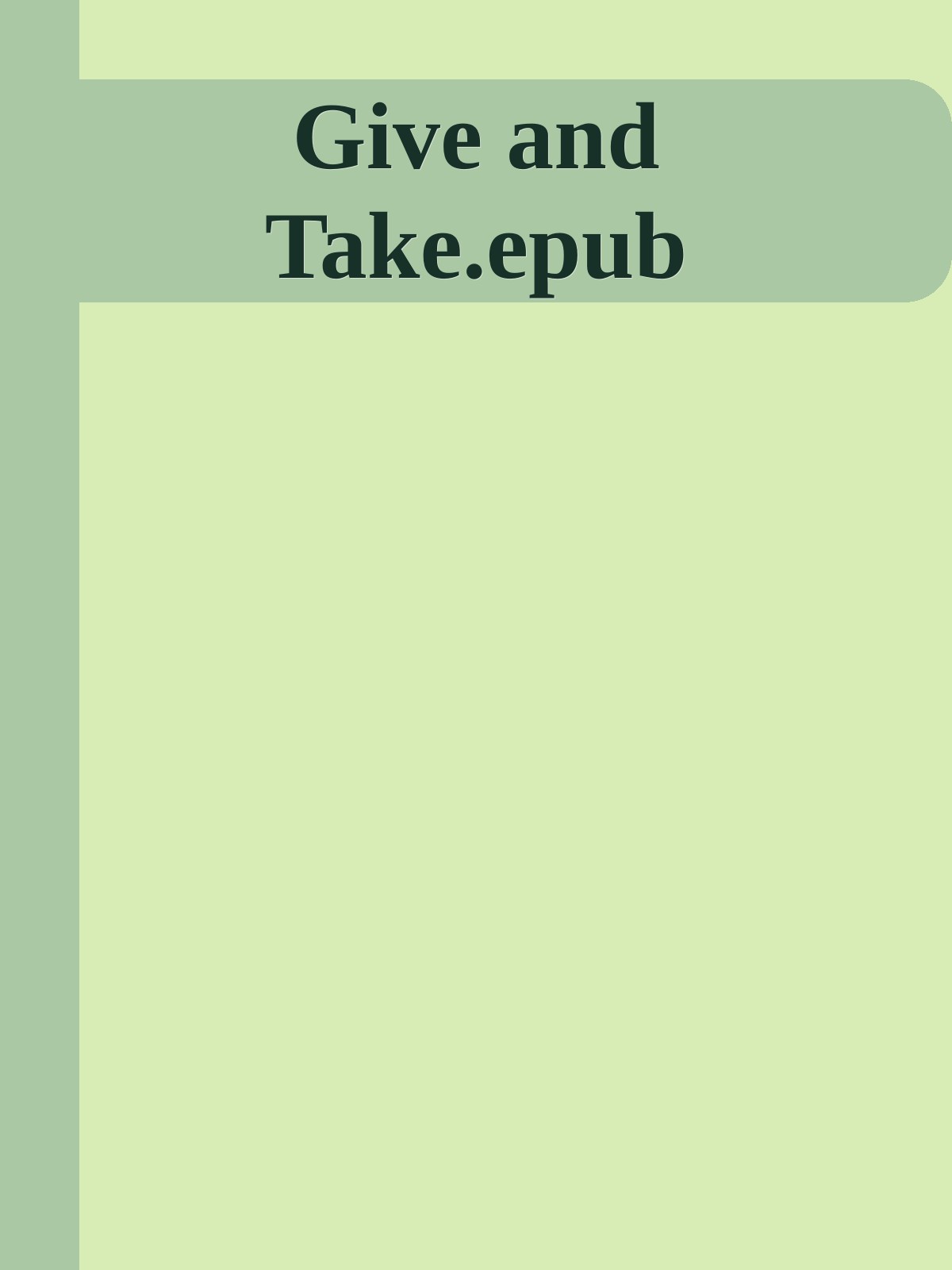Give and Take.epub ebook cover