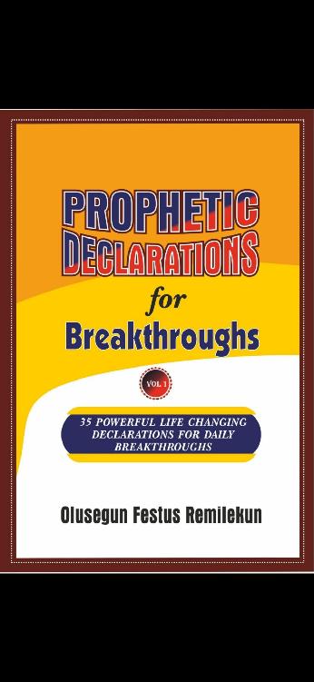 Prophatic declaration for breakthroughs ebook cover