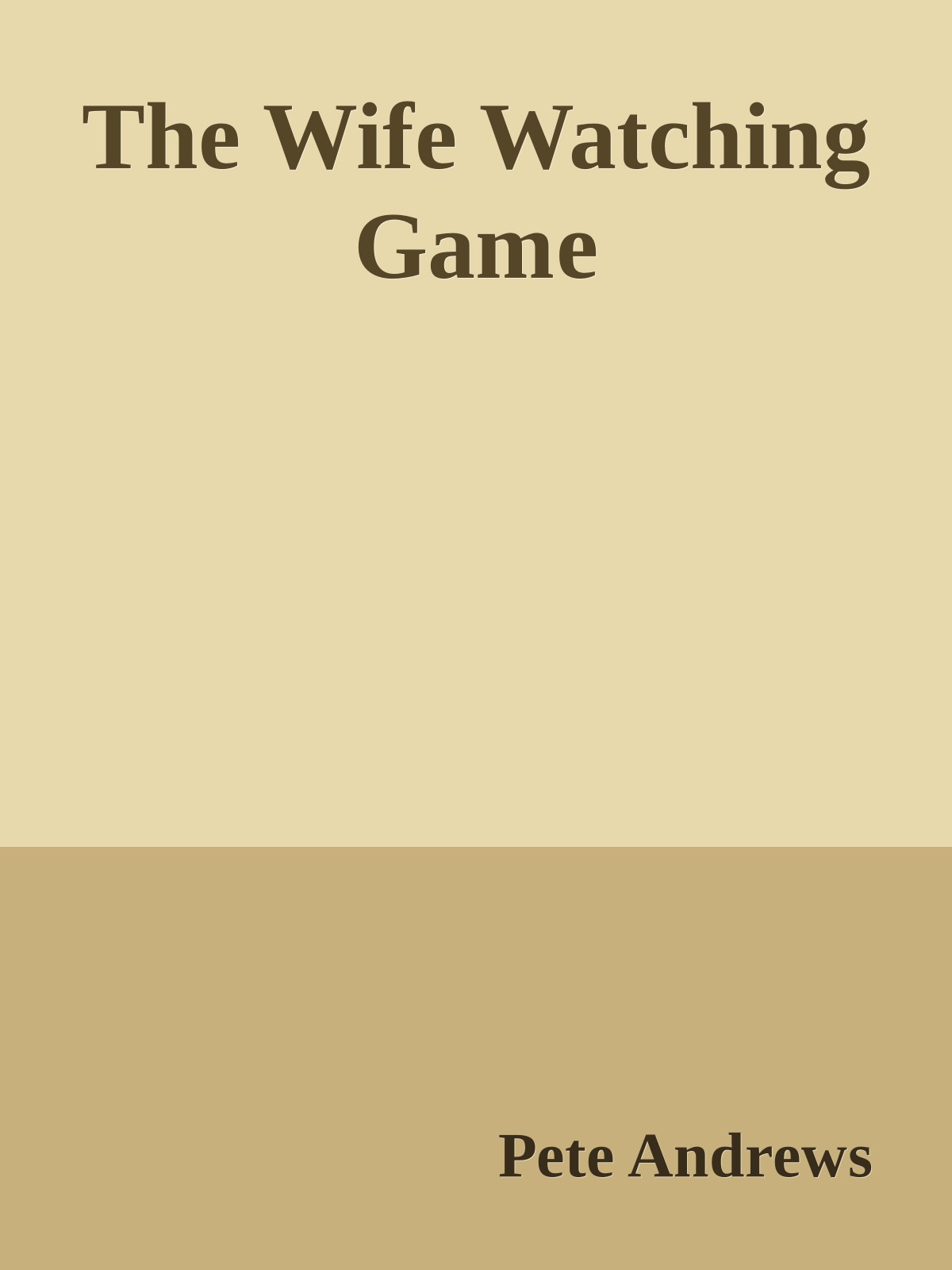 The Wife Watching Game ebook cover