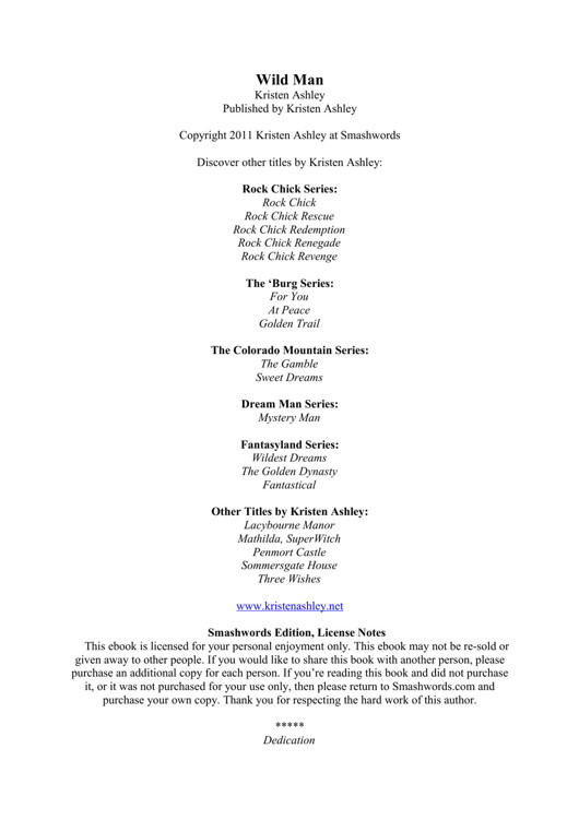 Kristen Ashley - Dream Man 02 ebook cover