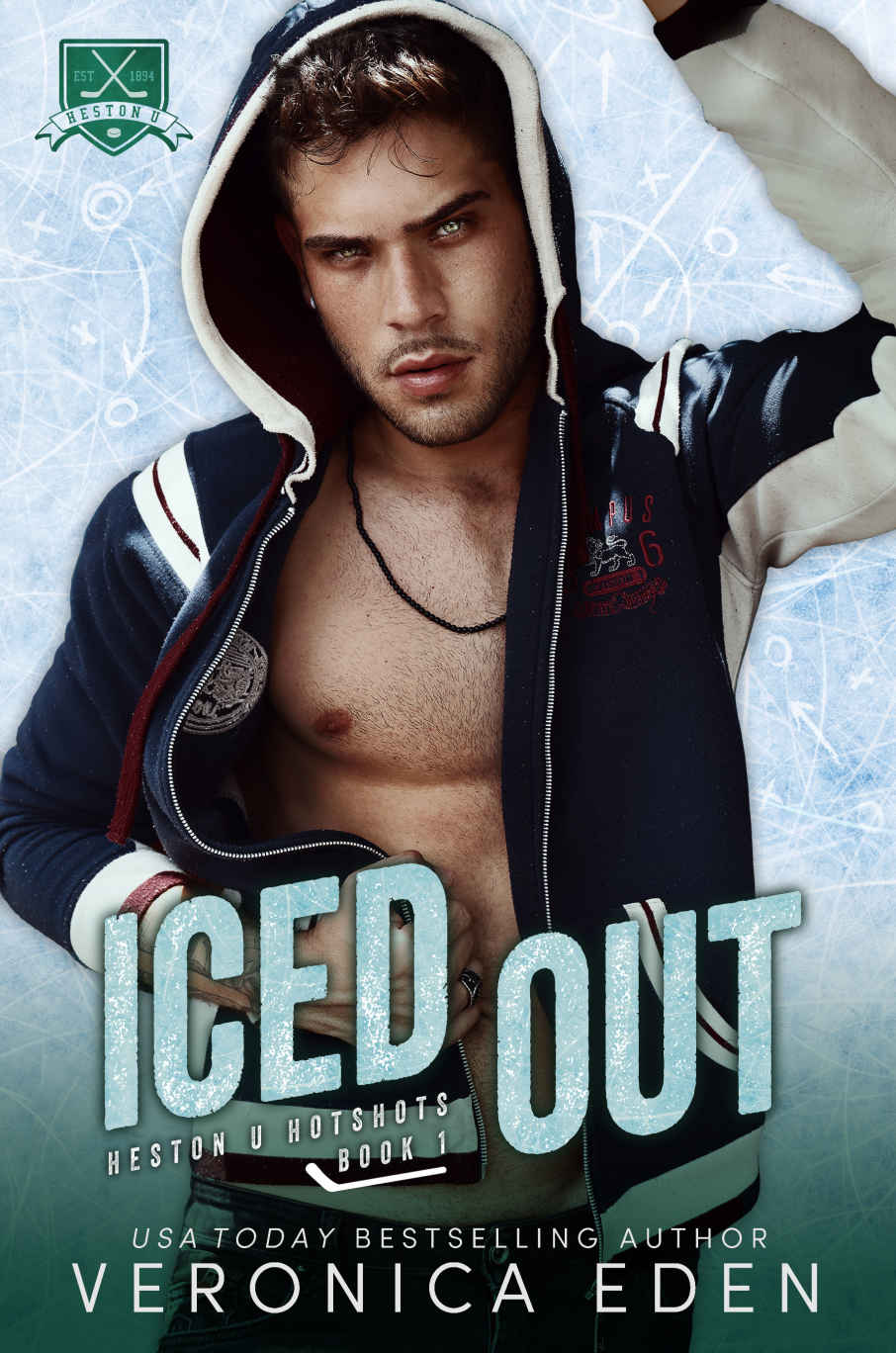 Iced Out: A Rival's Sister Hockey Romance (Heston U Hotshots Book 1) ebook cover