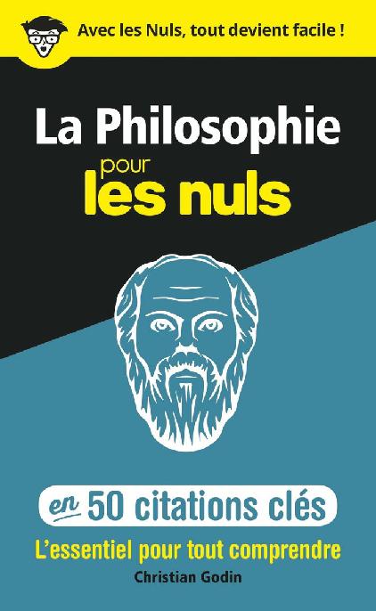 La philosophie en 50 citations cl&Atilde;&copy;s pour les Nuls ebook cover