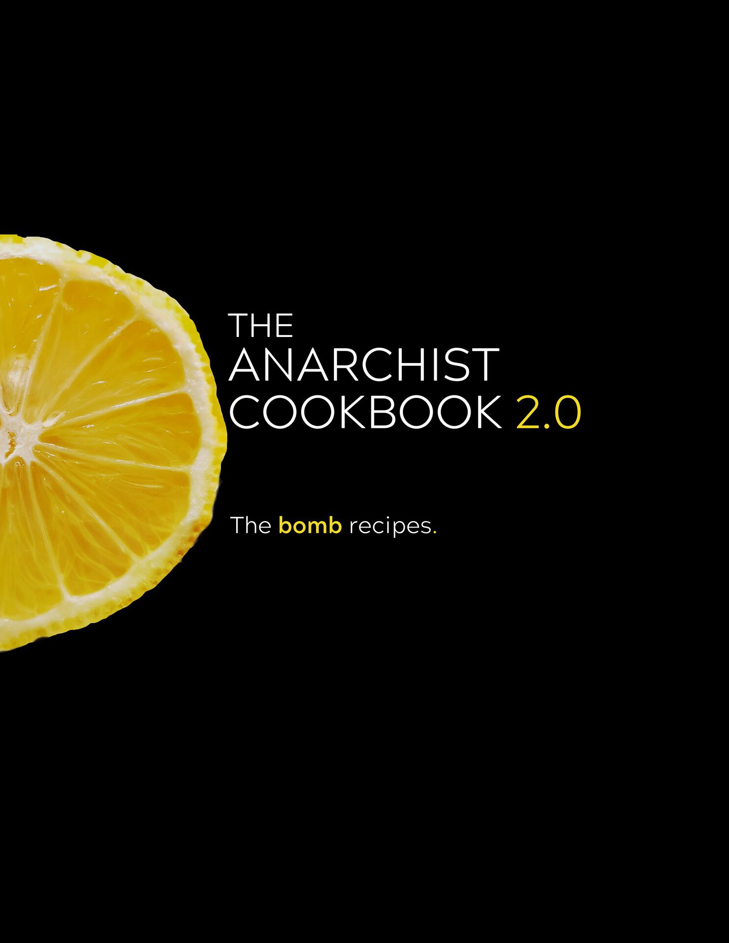 The Anarchist Cookbook 2.0: The Bomb Recipes ebook cover