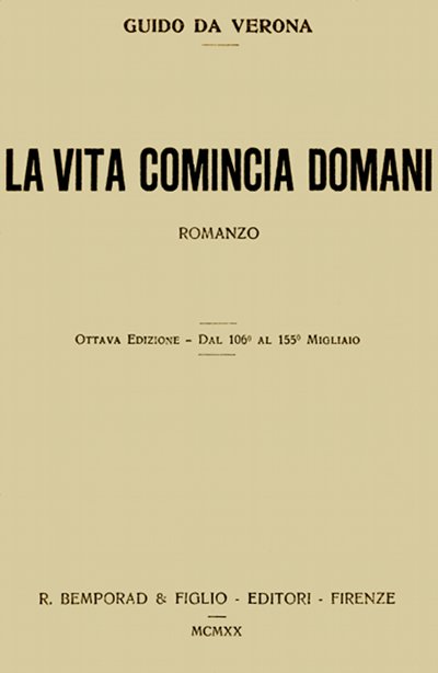 La vita comincia domani: romanzo ebook cover