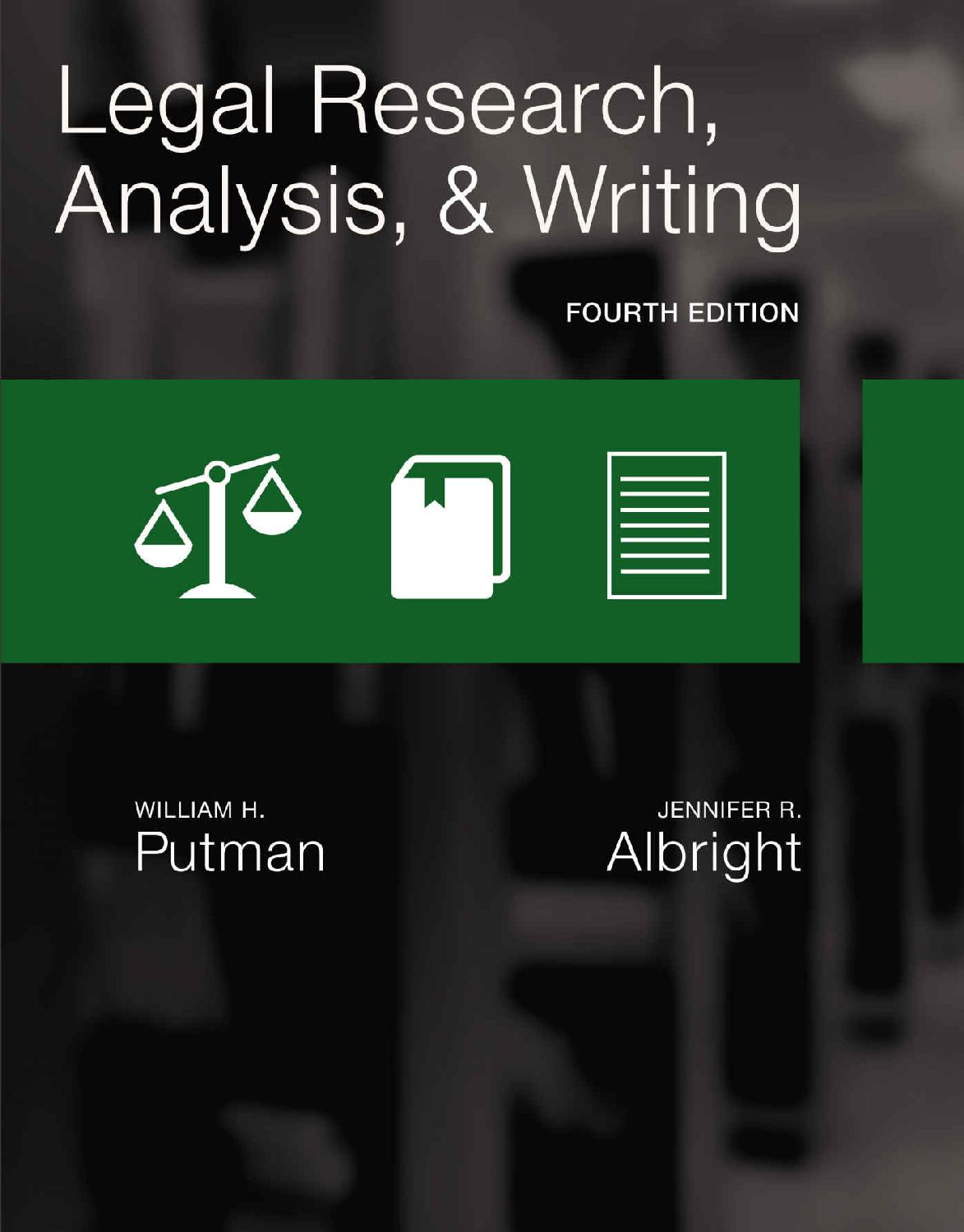 Legal Research, Analysis, and Writing ebook cover