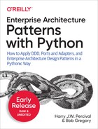 Enterprise Architecture Patterns with Python ebook cover