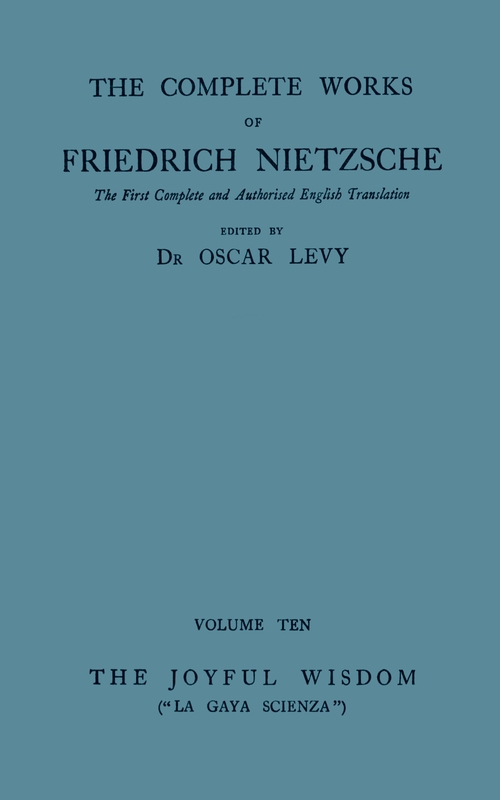 The Joyful Wisdom ("La Gaya Scienza") ebook cover