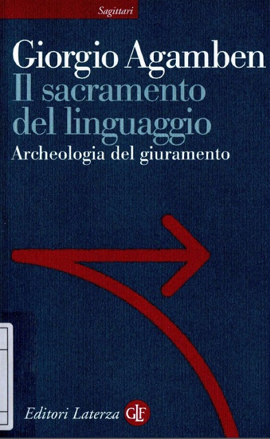 Il sacramento del linguaggio. Archeologia del giuramento ebook cover