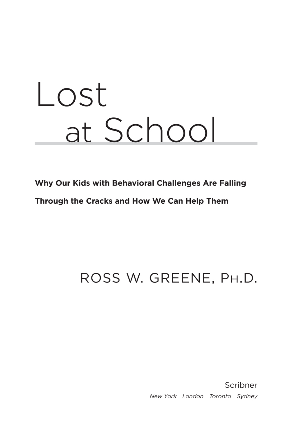 Lost at School ebook cover