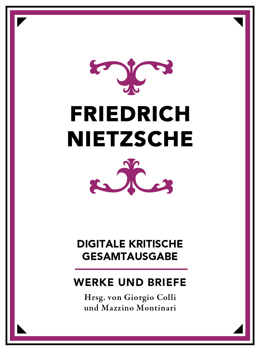 Kritische Gesamtausgabe ebook cover