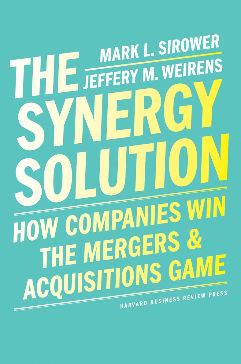 The Synergy Solution ebook cover