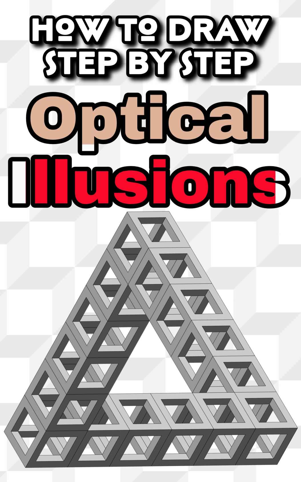 How to draw optical illusions step by step ebook cover