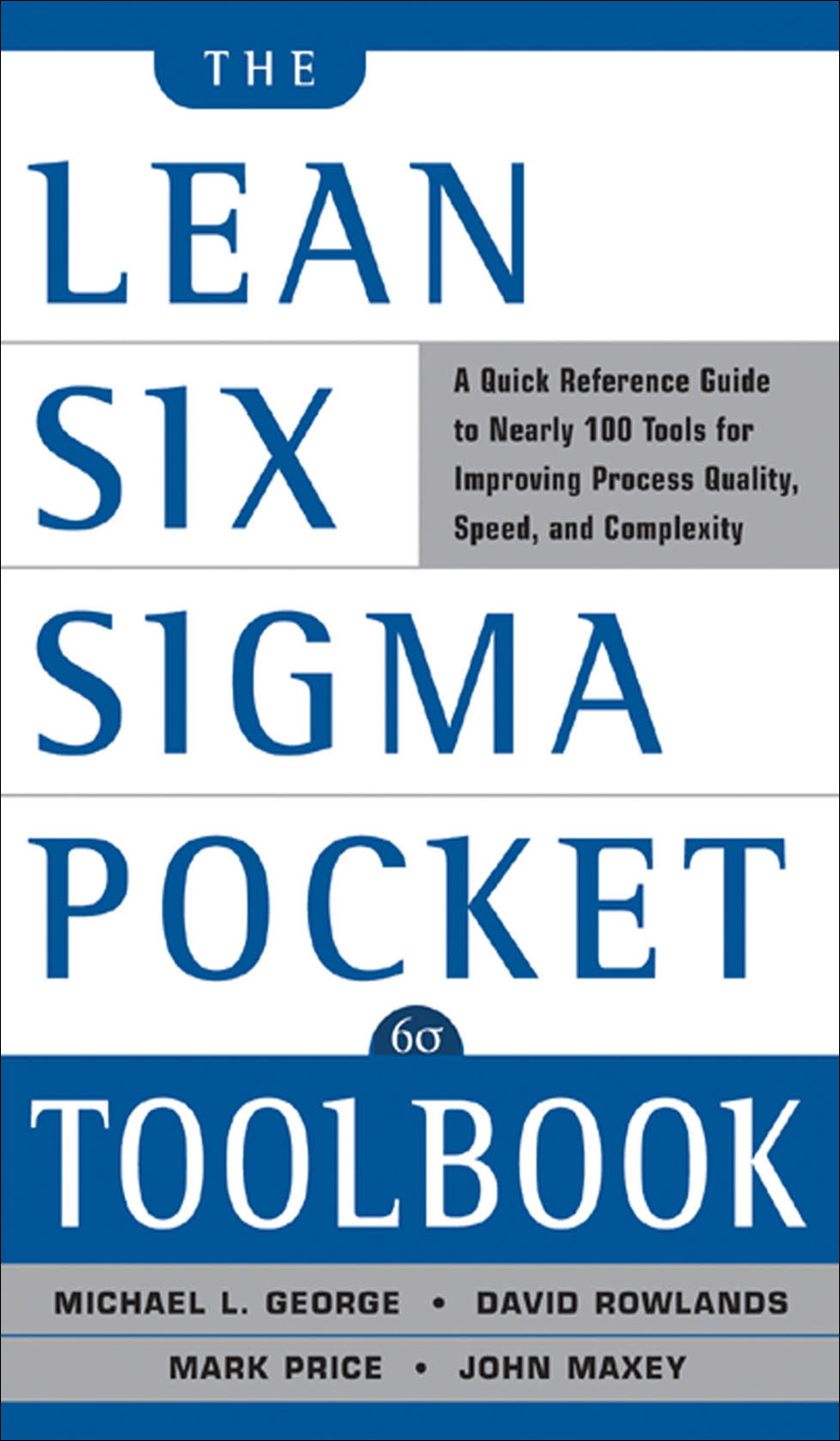 The Lean Six Sigma Pocket Toolbook ebook cover