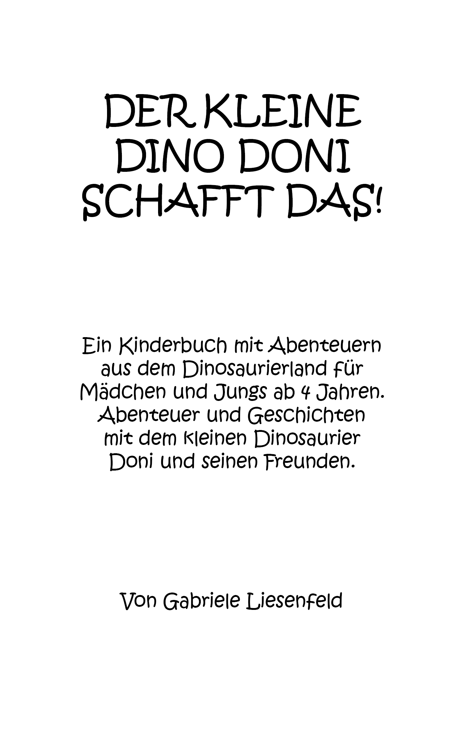 Der kleine Dino Doni schafft das! ebook ebook cover