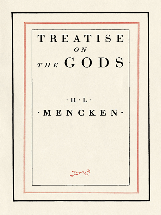 Treatise on the Gods ebook cover