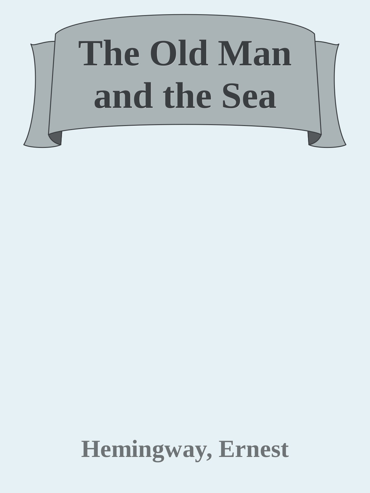 The Old Man and the Sea ebook cover