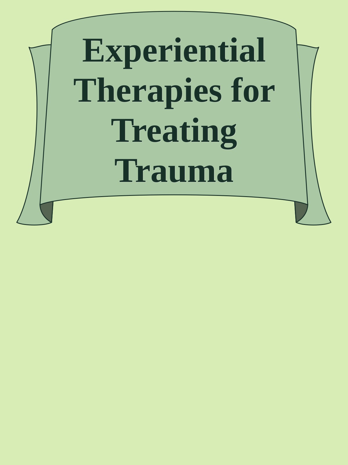 Experiential Therapies for Treating Trauma microsoft ru ebook cover