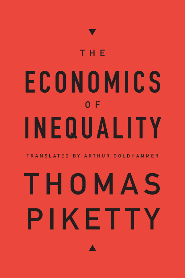 The Economics of Inequality ebook cover