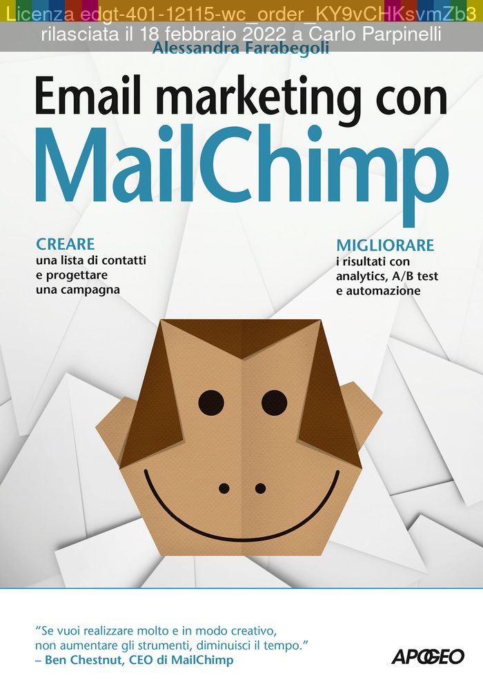 Email marketing con MailChimp ebook cover
