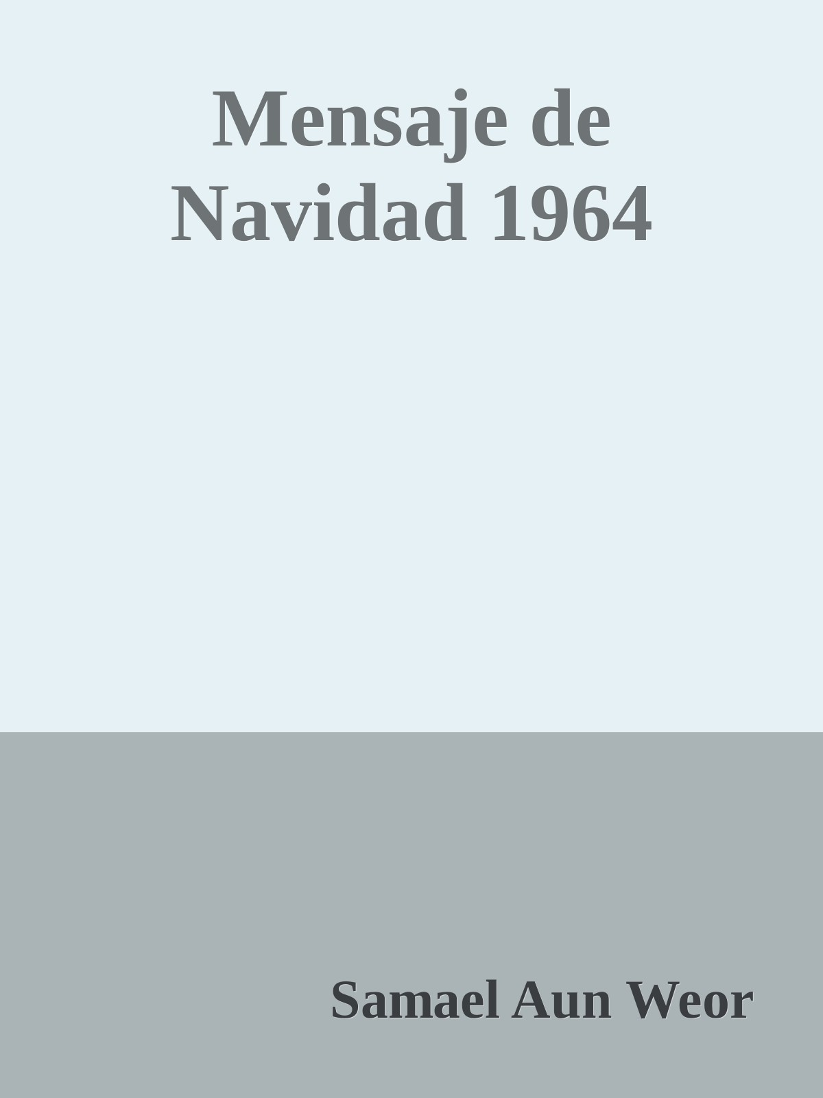 Mensaje de Navidad 1964 ebook cover