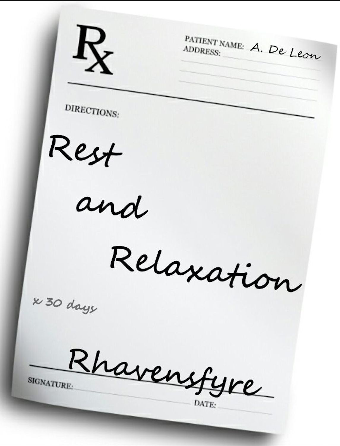 Rest and Relaxation (Lesbian Romance) ebook cover