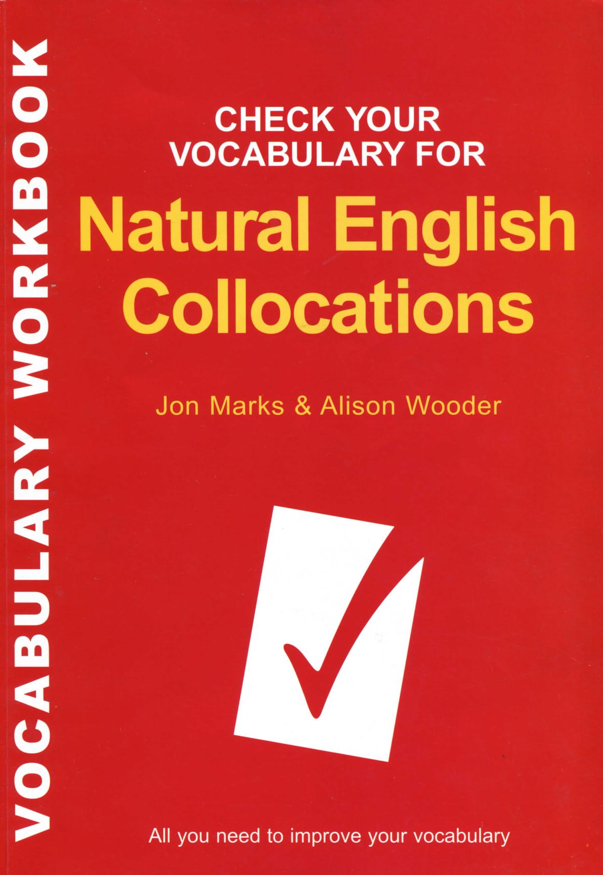 Check your Vocabulary for Natural English Collocations ebook cover