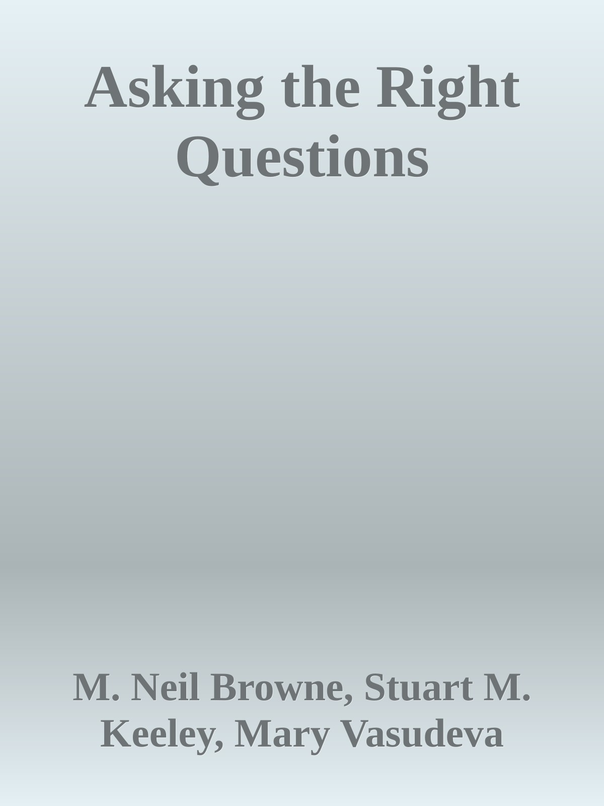 Asking the Right Questions ebook cover