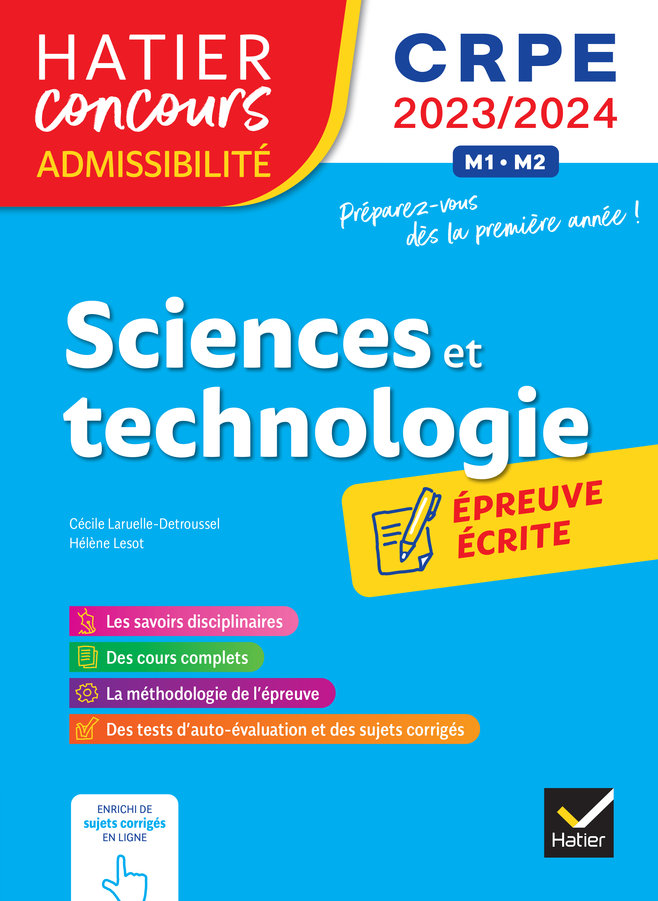 Sciences et Techno CRPE 2023 2024 Epreuve &Atilde;&copy;crite d'admissibilit&Atilde;&copy; ebook cover