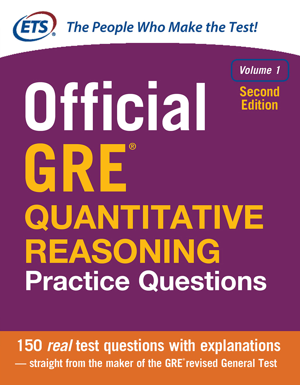 Official GRE Quantitative Reasoning Practice Questions, Volume 1 ebook cover