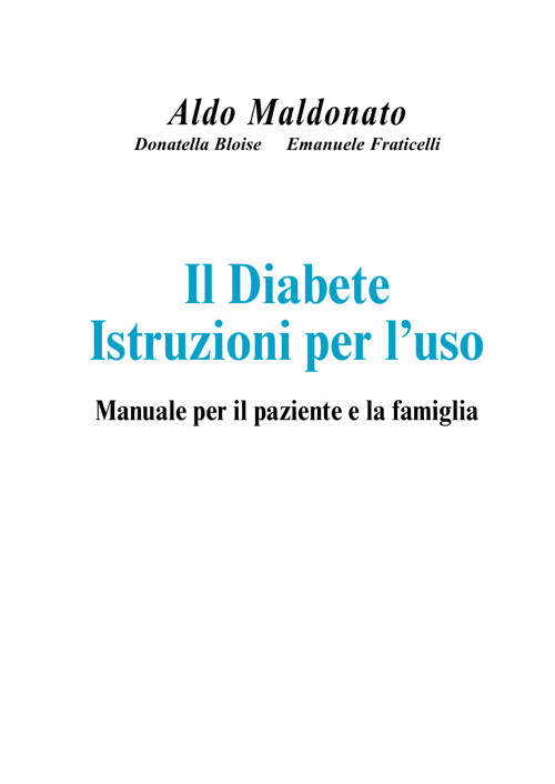 Il diabete - Istruzioni per l'uso ebook cover