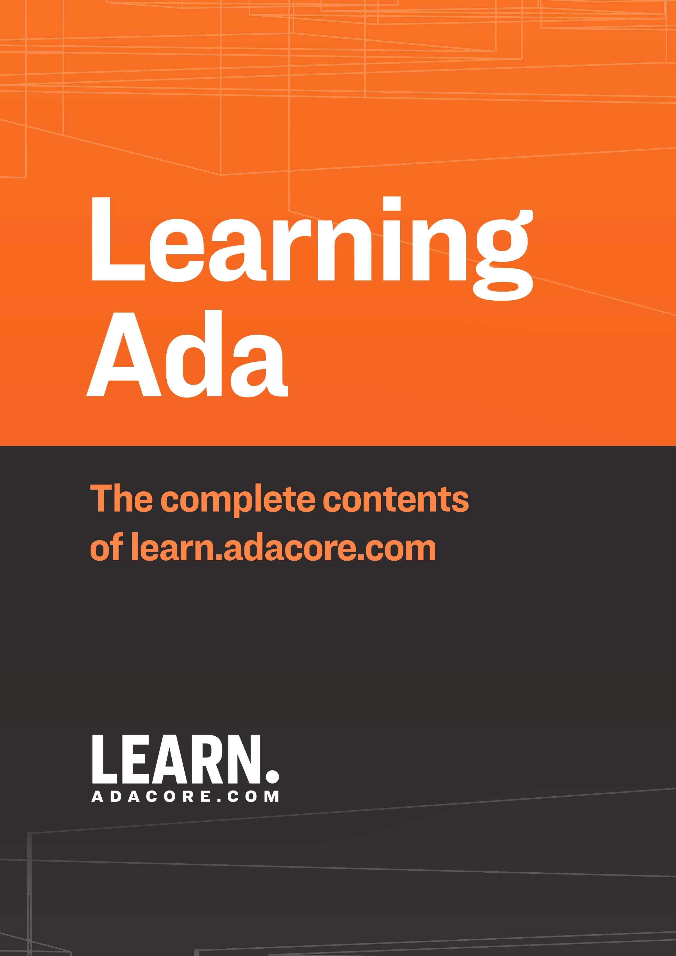 Learning Ada ebook cover