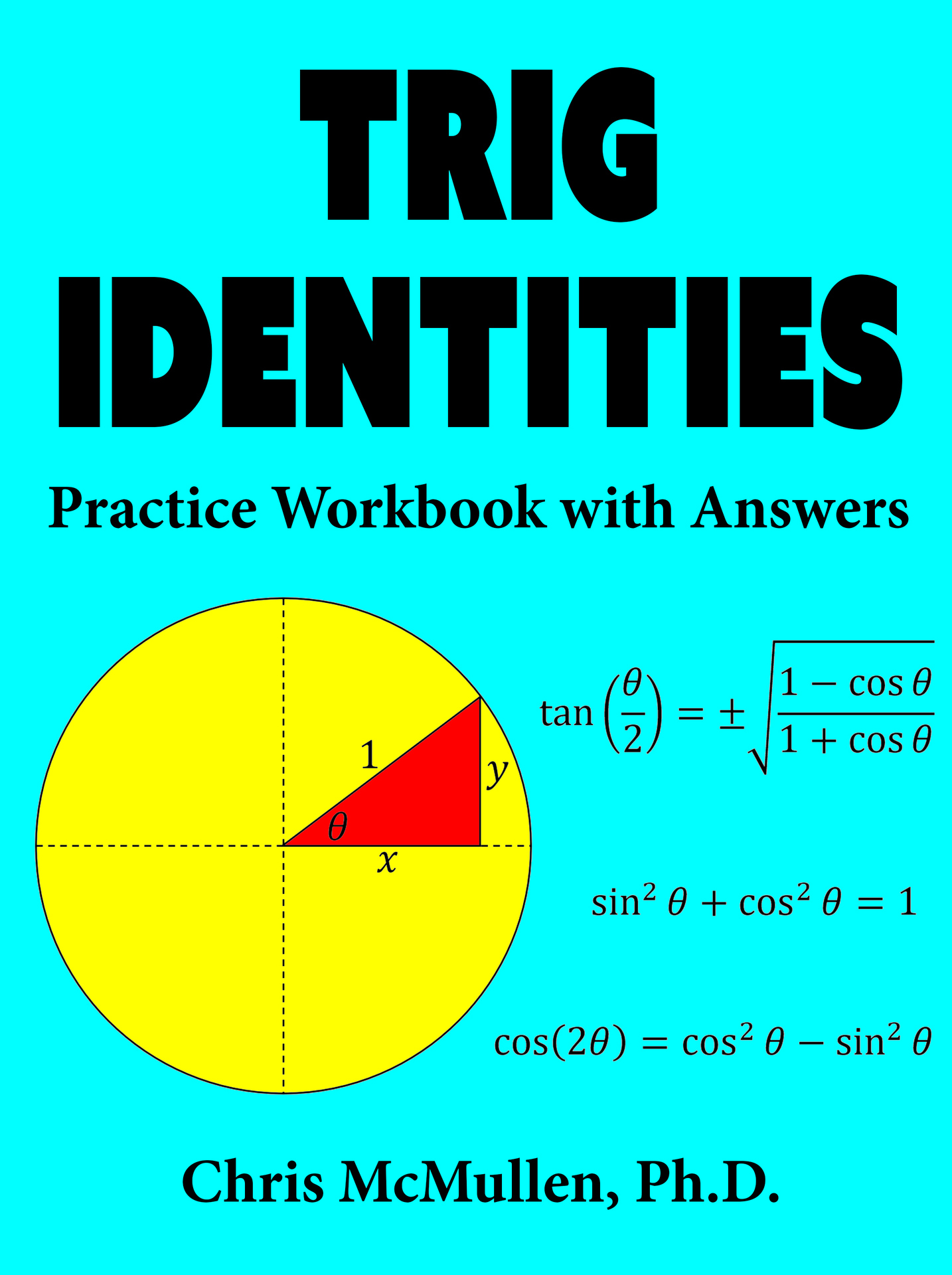 Trig Identities Practice Workbook with Answers ebook cover