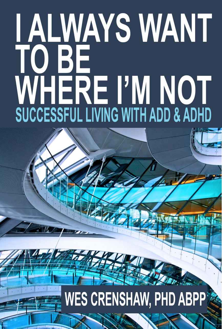 I Always Want to Be Where I'm Not: Successful Living with ADD and ADHD ebook cover