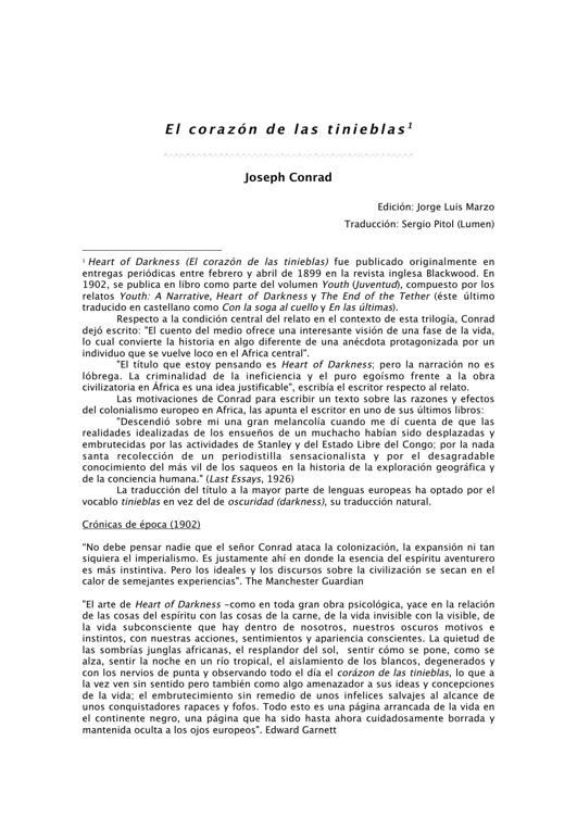 Microsoft Word - EL CORAZ&Atilde;&ldquo;N DE LAS TINIEBLAS.doc ebook cover