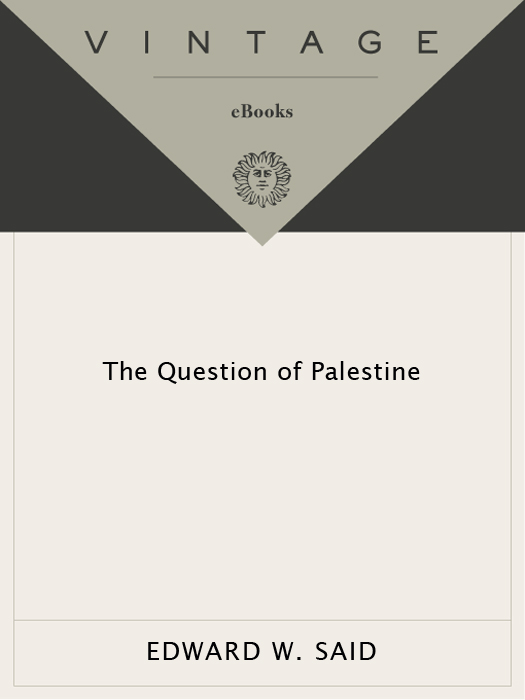 The Question of Palestine ebook cover