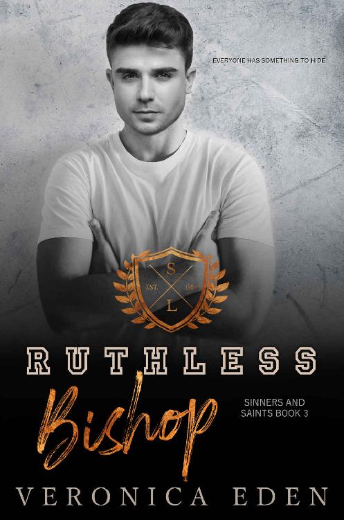Ruthless Bishop: Dark New Adult High School Bully Romance (Sinners and Saints Book 3) ebook cover