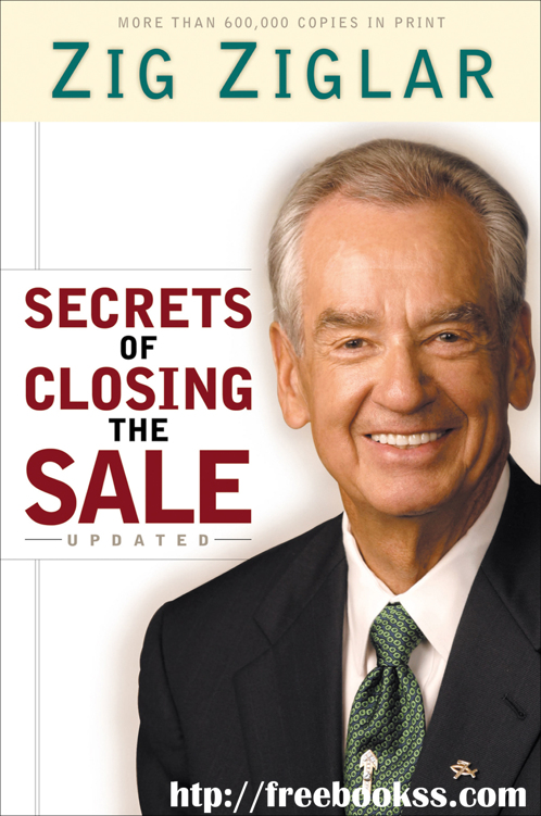 Secrets of Closing the Sale by Zig Ziglar ebook cover
