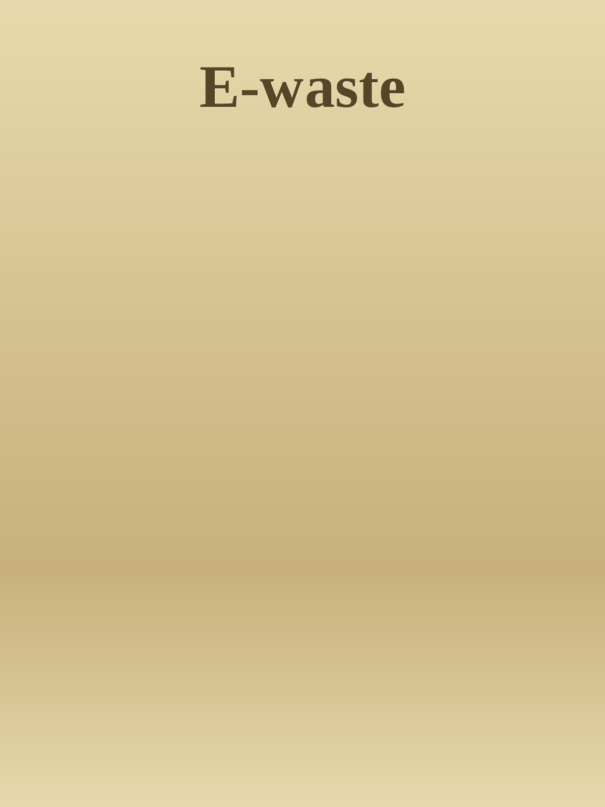 E-waste ebook cover